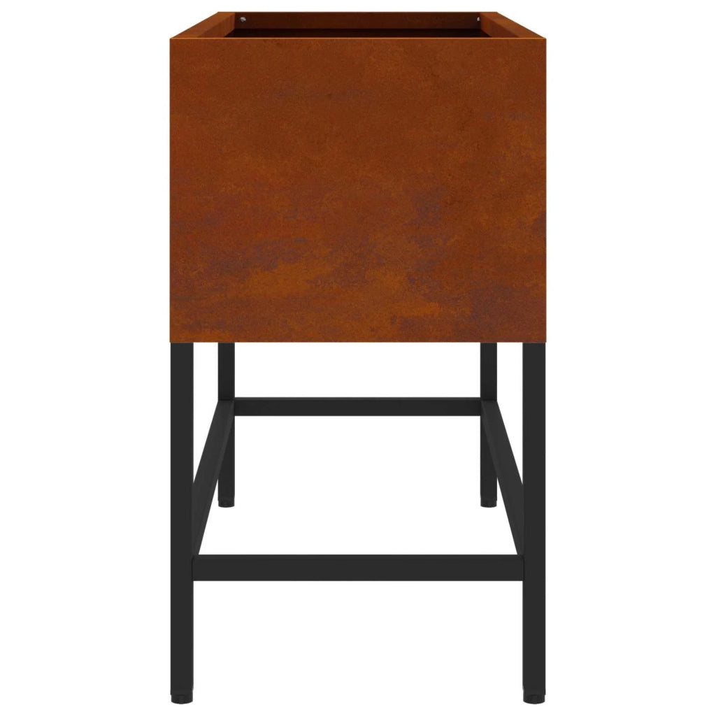 Fioriere | Cassetta per fiori | Vaso da Giardino Rialzato Ruggine 60 x 26 x 45 cm