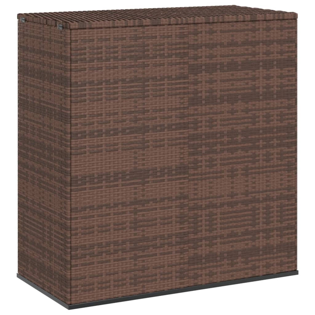 Contenitore/cuscino da giardino in resina di vimini 100 x 49 x 103,5 cm marrone 02_0013157