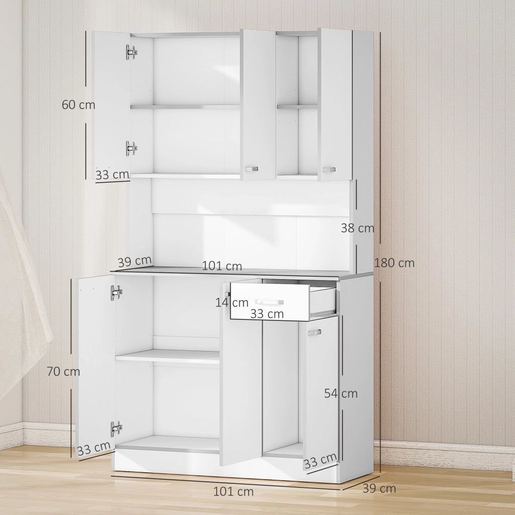 Buffet credenza ¨C zephmum ¨C multiuso 6 ante 1 cassetto ripiani