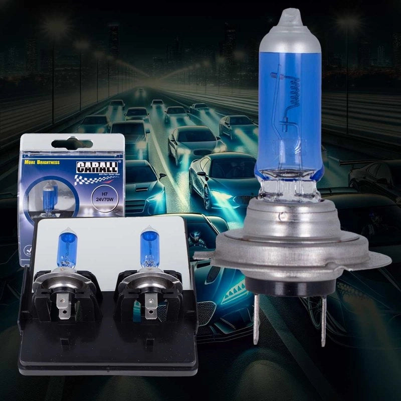 Coppia 2 Lampade H7 24V 70W PX26d Effetto Xenon Bianco Per Camion Fari Anteriori