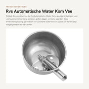 Bevandelettrico automatico in acciaio inossidabile - Drinkbak per animali - Adatto a suini/capre/caprette - Diametro 15cm - Sistema di risparmio d'acqua