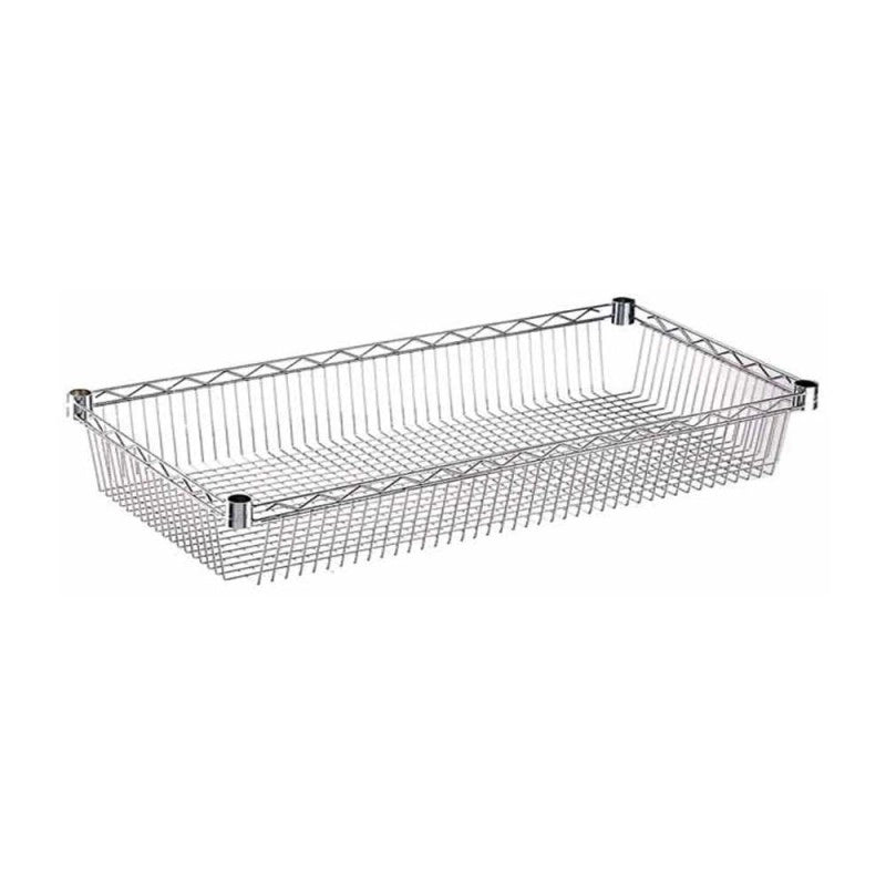 RIPIANO CONTENITORE 46X60CM CROMATO PER MONTANTI 2