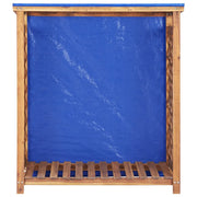 Rimessa per Legna da Ardere 105x38x115 cm in Massello di Acacia 46566