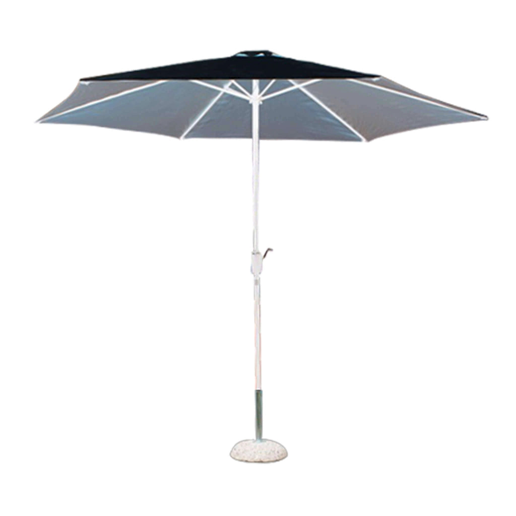 OMBRELLONE POLY ECO TONDO IN COLORE GRIGIO DA 3 METRI GRIGIO