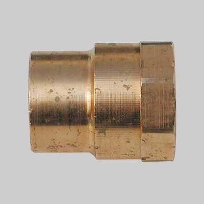 NIPLES BRONZO FILETTATO FEMMINA A SALDARE FEMMINA  54 x 2     MADE IN ITALY