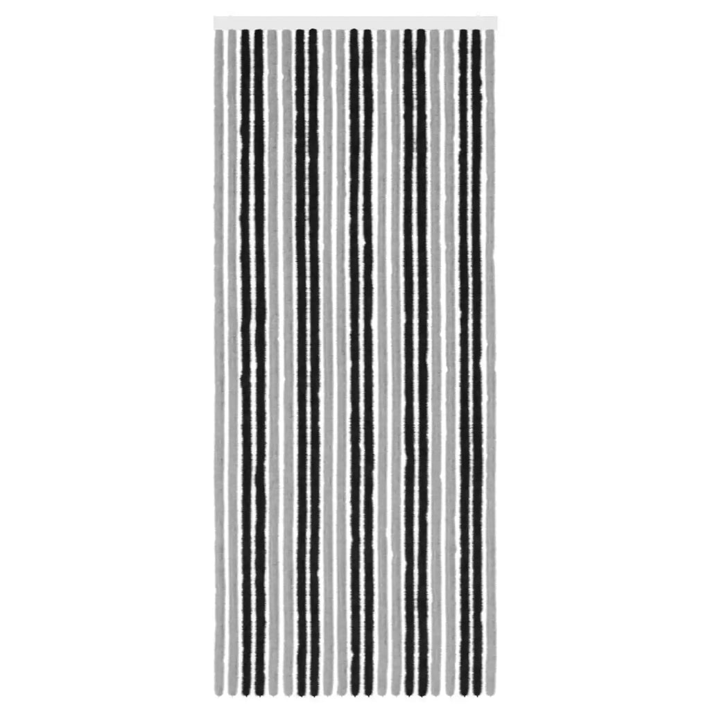 Tenda per insetti in chenille Grigio e Nero 90 x 220 cm 100% PP 42034424