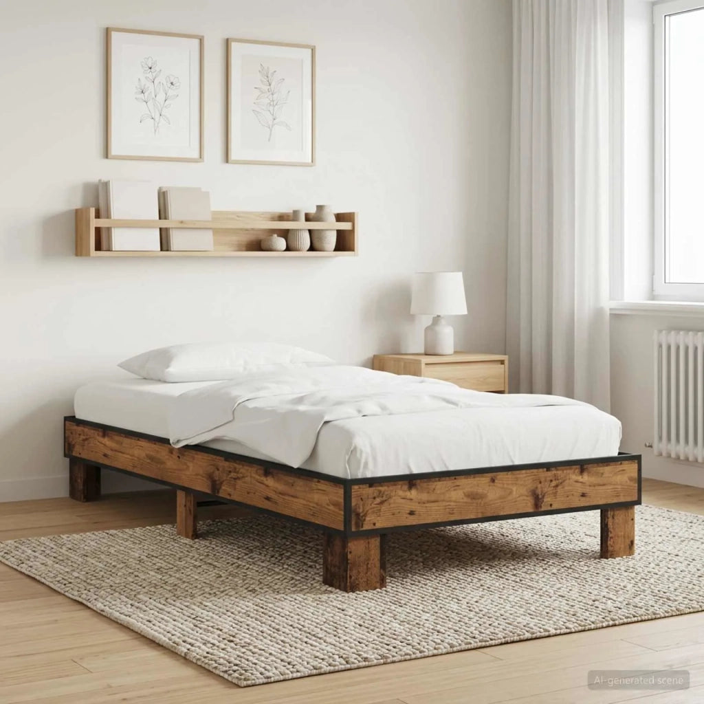 Struttura del letto Legno antico 80 x 200 cm 8009130