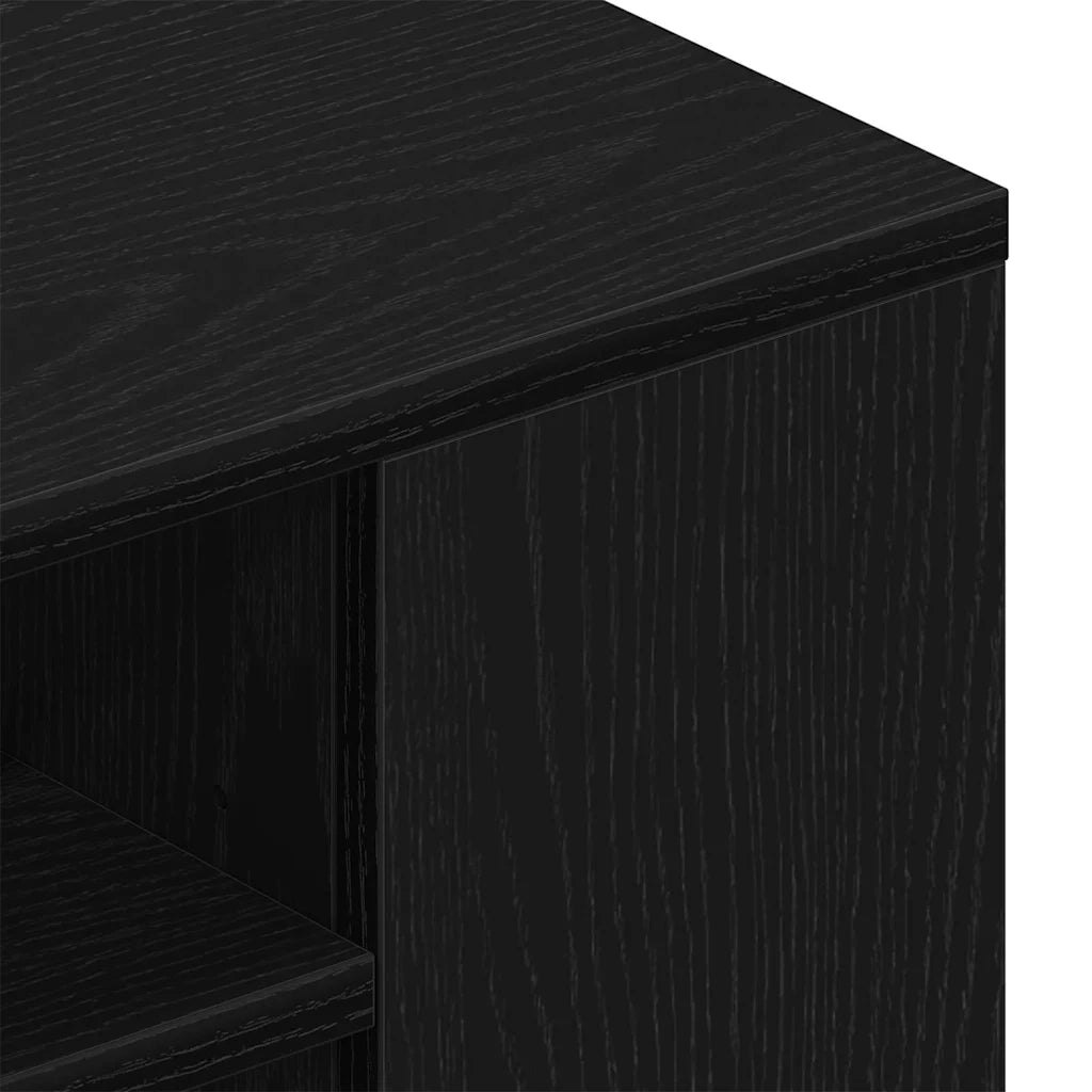 Mobile TV 100 x 30 x 26,5 cm Rovere Nero Legno ingegnerizzato 862600