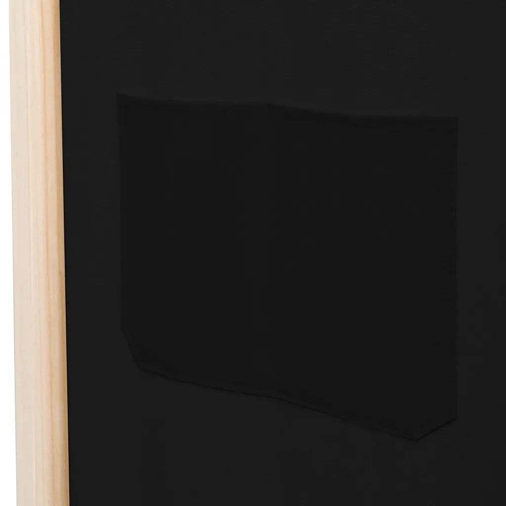 Divisorio a 3 Pannelli Nero 120x170x4 cm in Tessuto cod mxl 77234