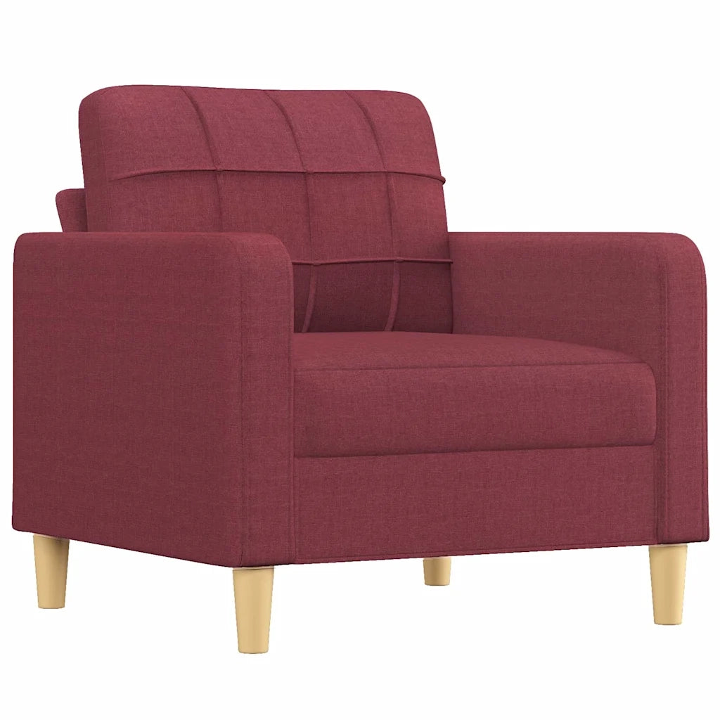 Divano Sedia-Poltrona Rosso Vino 60 cm in Tessuto 240124