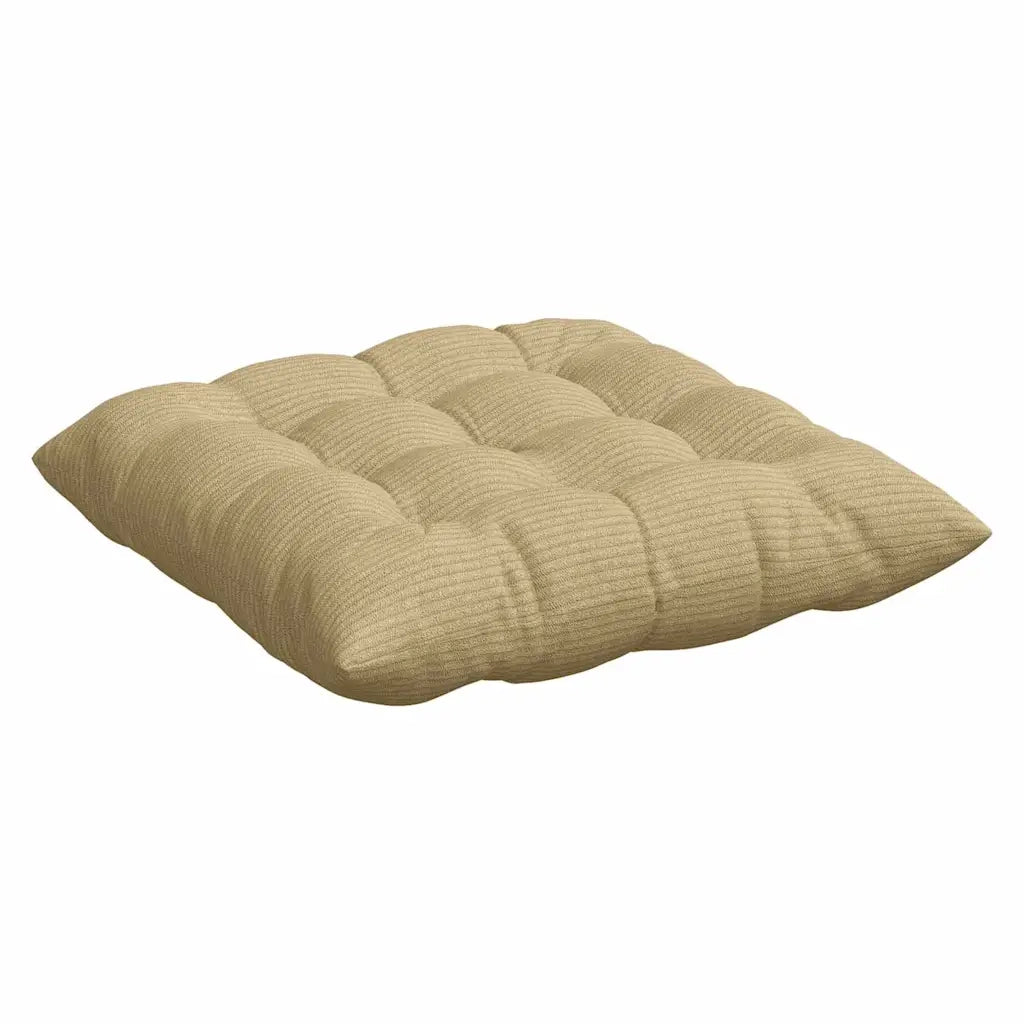 Cuscini per Seduta 4 pz | Cuscini per sedie Grigio Verde 40 x 40 x 6 cm