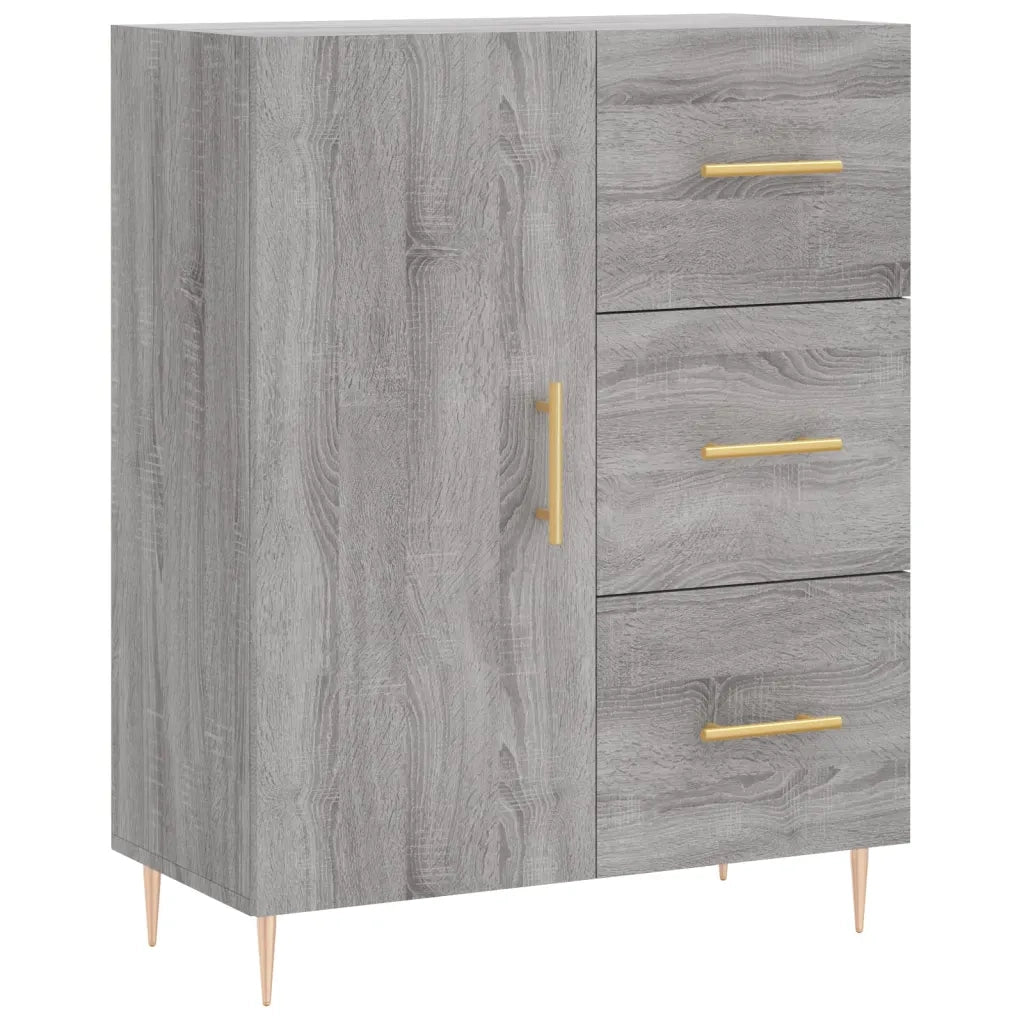 Credenza Grigio Sonoma 69,5x34x90 cm in Legno Multistratocod mxl 81402