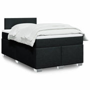 Giroletto a Molle con Materasso Nero 120x190 cm in Tessuto 3288122