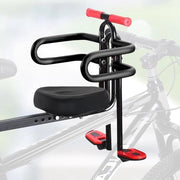 Sella per Bicicletta per Bambini con Bracciali e Pedane per Biciclette da Montagna Bici da Città Bici Pieghevoli