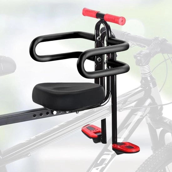 Sella per Bicicletta per Bambini con Bracciali e Pedane per Biciclette da Montagna Bici da Città Bici Pieghevoli