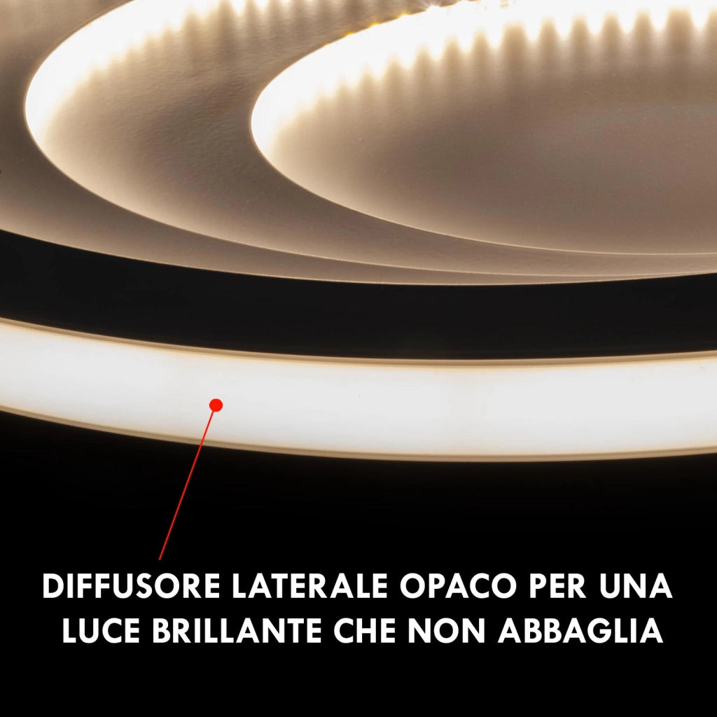 Plafoniera Moderna LED 70W CCT Bluetooth Dimmerabile Lampada Tonda Soffitto Luce Camera da Letto Soggiorno Cucina Telecomando