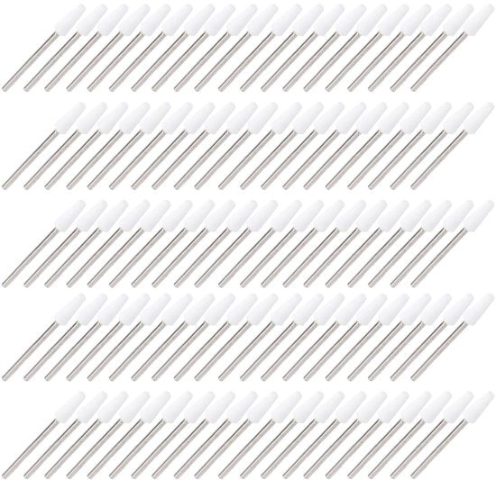 Boora per unghie di alta qualità professionale - 100 pezzi - Acciaio Quarzo/Wolfraam - Materiale duraturo - Boora per unghie con cuscinetto - Scatola di conservazione - Testa per unghie
