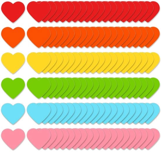 120 pezzi di magneti per lavagna, magneti per frigorifero, magneti per lavagna, magneti mini colorati a forma di cuore, scolastici per uso domestico, in classe, in ufficio, sul frigorifero e a scuola (6 colori, 3,8 cm)
