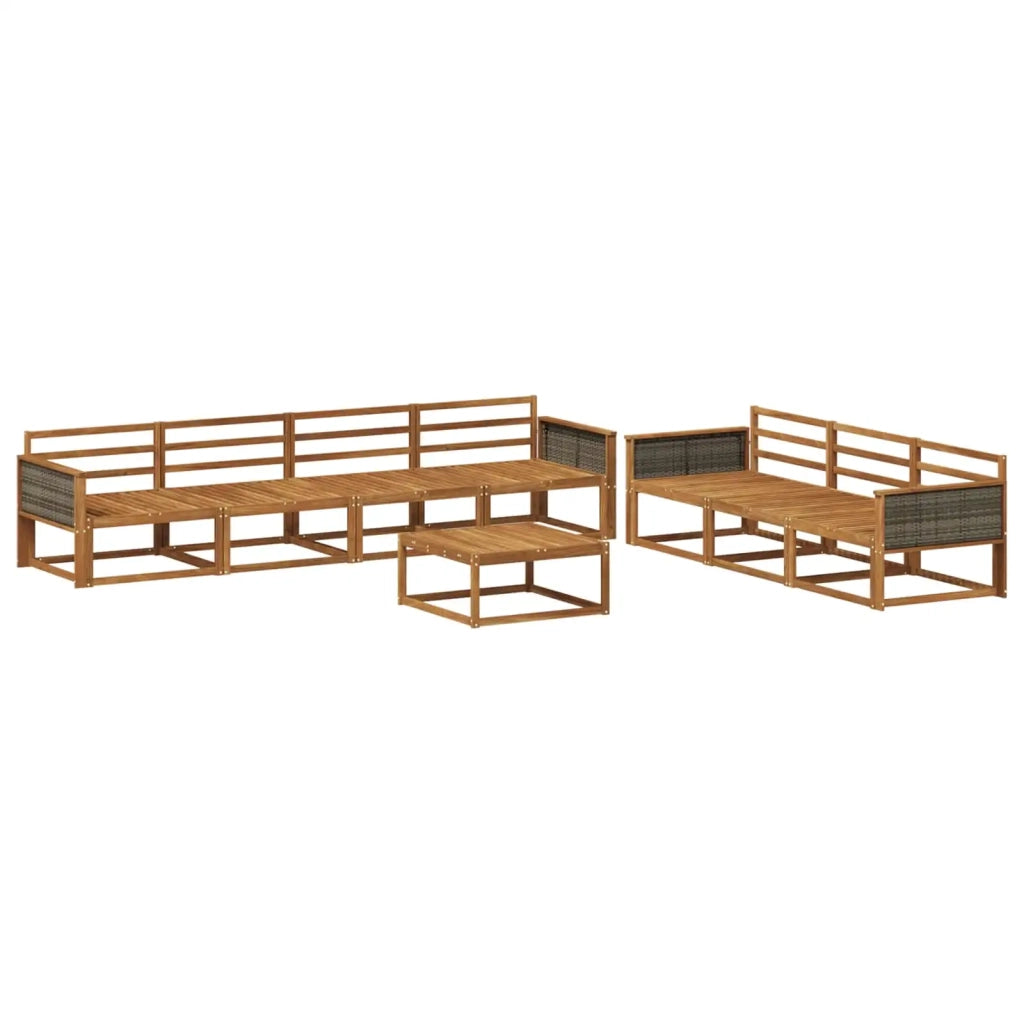 Set di divani da esterno 8 pcs Naturale 3382397