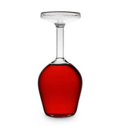 Bicchiere da vino capovolto