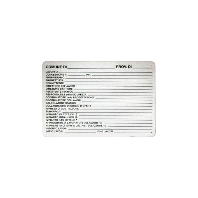 Cartello P-Cantieri Cm.88X68 A4070