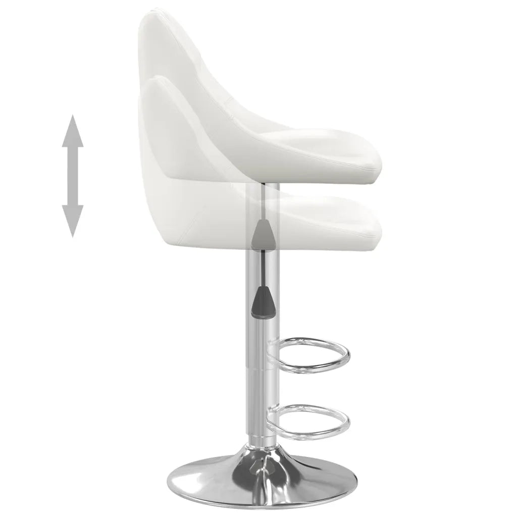 Sgabello da Bar Bianco in Similpelle cod mxl 70644