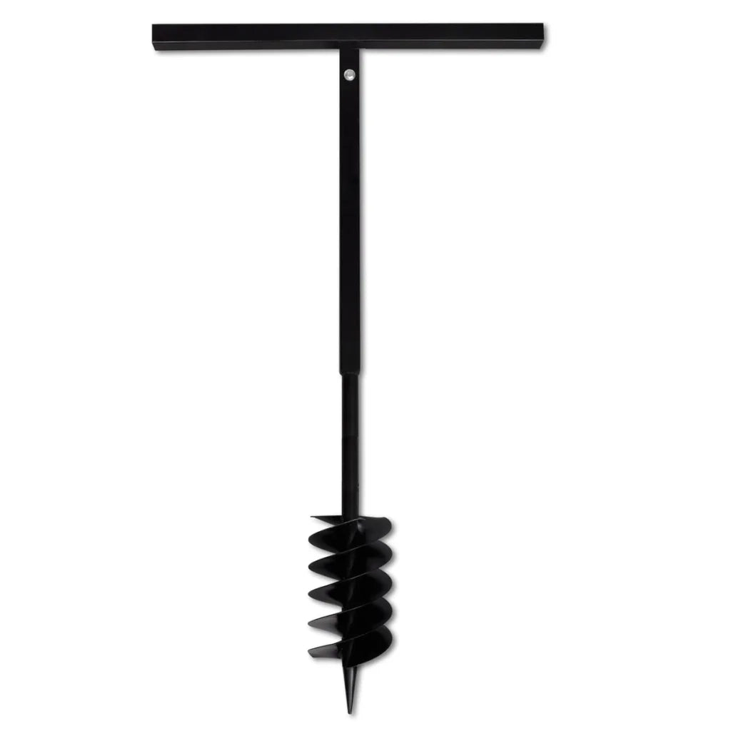 Trapano da Terra Maniglia Auger 120 mm Due Spirali Acciaio Nero 141025
