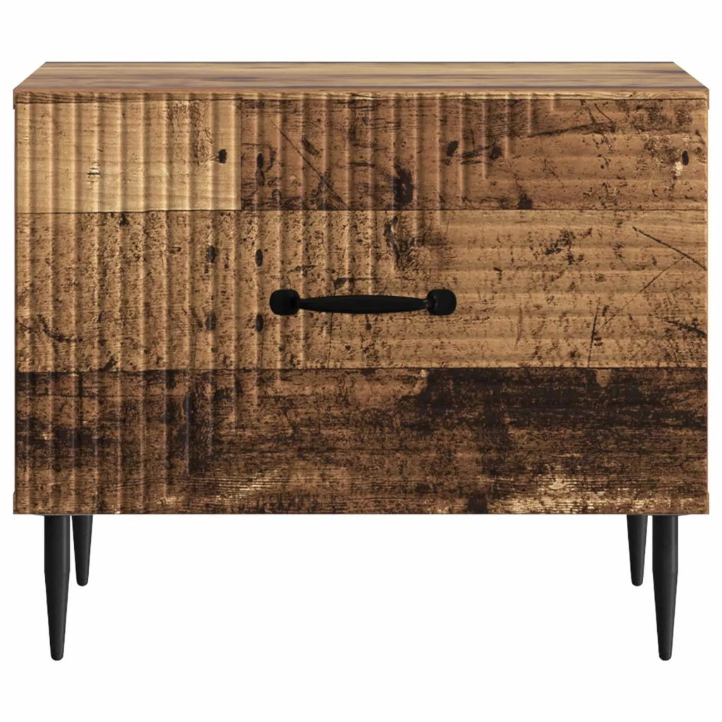 Tavolino da salotto | Tavolino da caff¨¨ | Tavolino da Soggiorno con cassetto Legno antico 49 x 50 x 40 cm