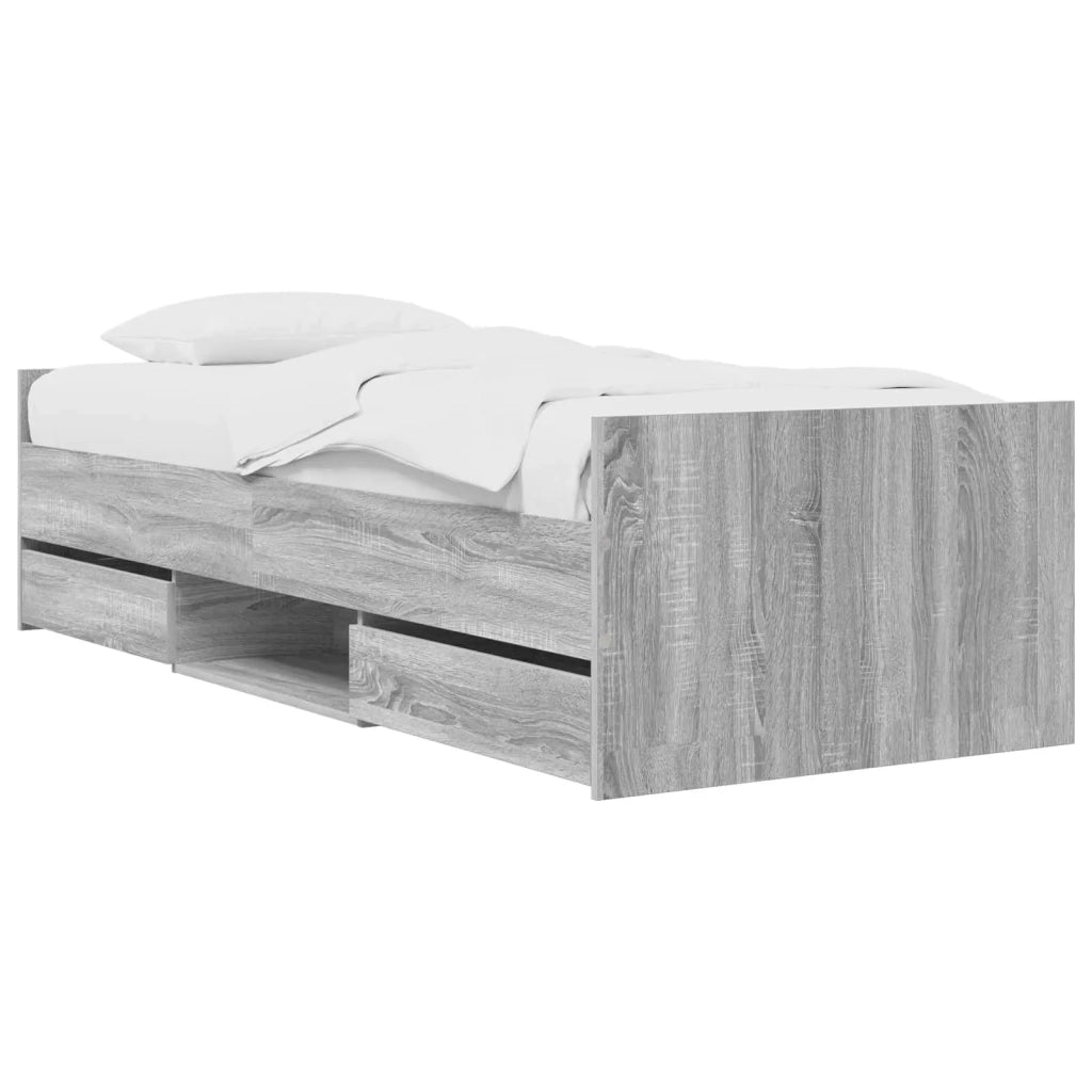 Struttura del letto Sonoma grigio Legno ingegnerizzato 3429513