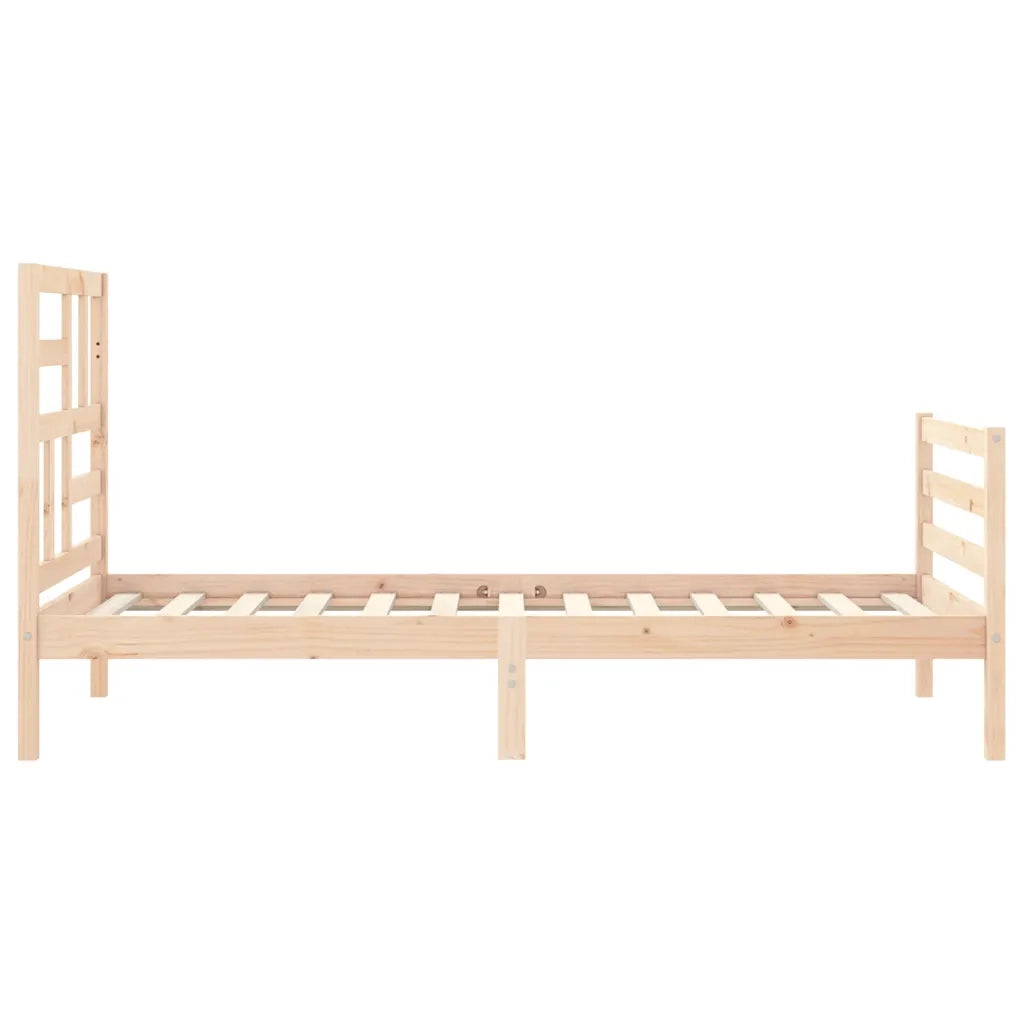 Giroletto con Testiera Single in Legno Massello