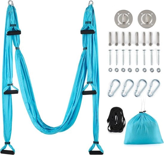 Set di Sospensione Yoga Aerea - Pendolo Yoga Anti-gravità - Palestra a Casa