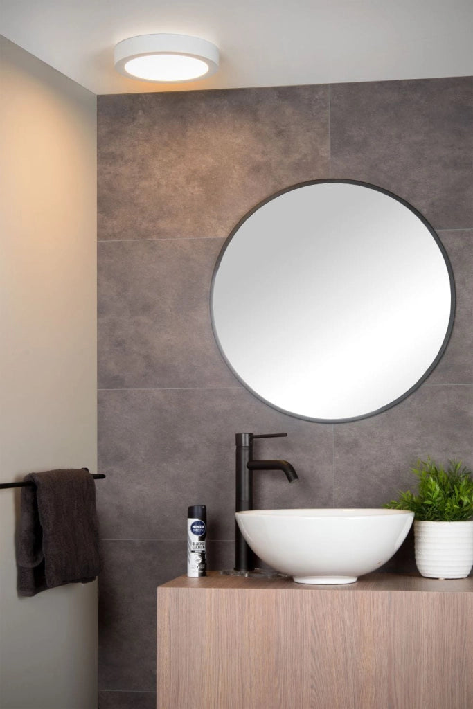 Plafoniera LED Lucide Brice 15W 3000K 24cm bianca IP44