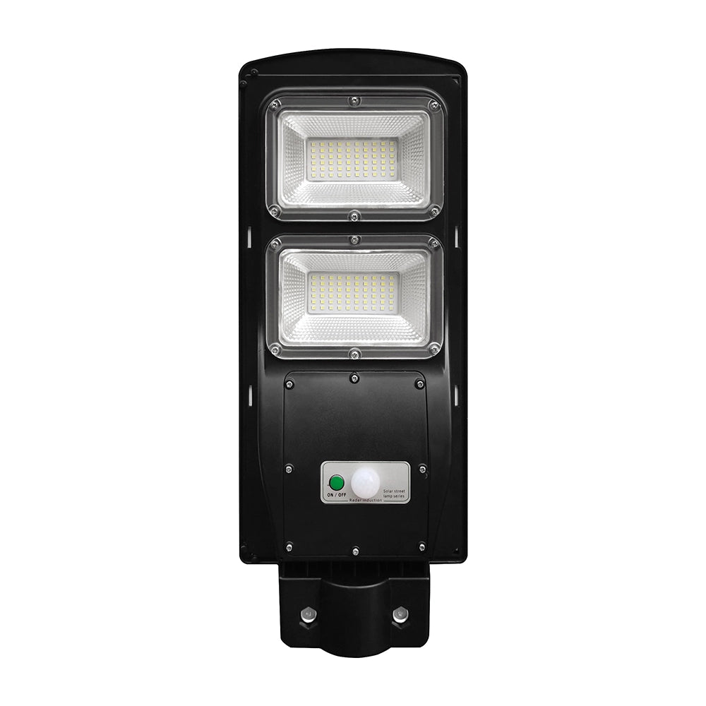 Armatura Stradale LED 120w con Pannello Solare 8W e Telecomando, Sensore Radar e Batteria LiFePO4 6000K IP65