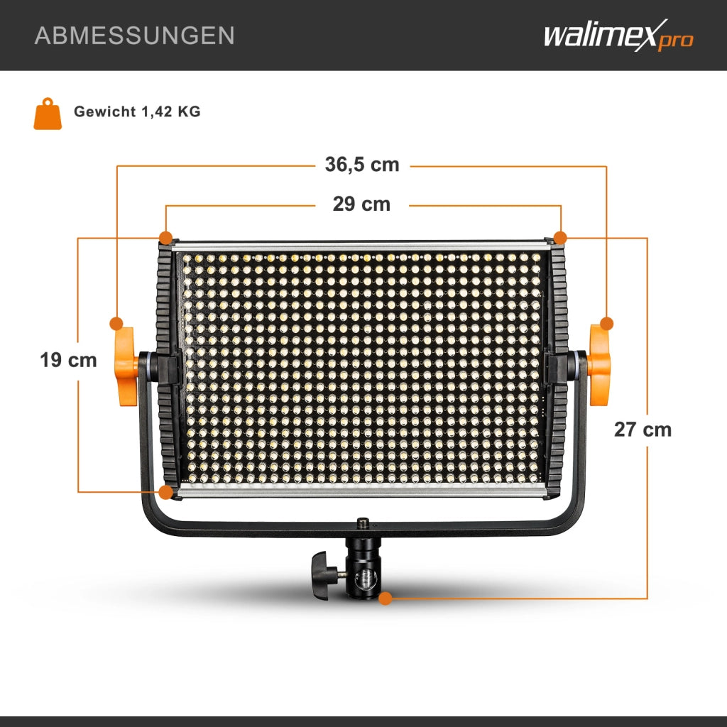 Niova 900 Plus Bi Colour con luce LED a pannello dimmerabile, luci da studio con telecomando, 54 W, luci fotografiche, luce video