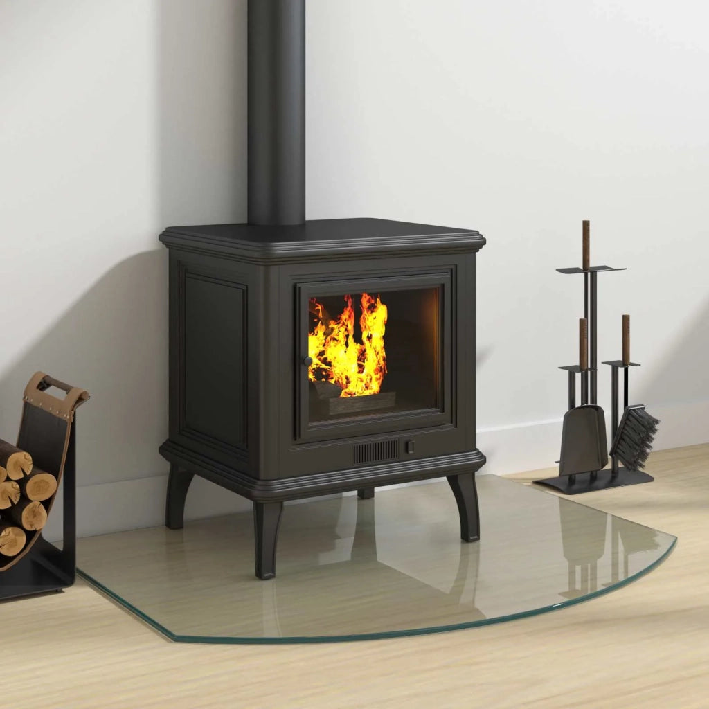 Piastra in vetro per camino Trasparente 80 x 60 cm Vetro 353875