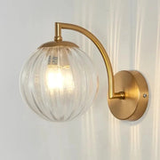 Lampada da parete con fonte in ottone dorato, mini lampade da parete da tavolo per angolo letto