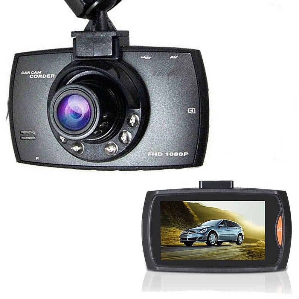 Trade Shop - Telecamera Per Auto Full Hd Dvr Car Video Camera Visione Notturna Lcd 2,4'' 6 Led -
