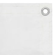Paravento Balcone Bianco 120x400 cm Tessuto Oxford 134897
