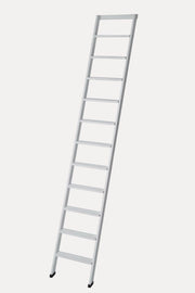 Scala Appoggio in Legno 11 Gradini H275 cm Laccato Bianco
