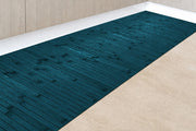 Tappeto Passatoia In Vero Bamboo Tappeto Cucina Ingresso In Legno Antiscivolo Aderente Lavabile E Antimacchia Tagliabile  Ottanio - 50x350 cm