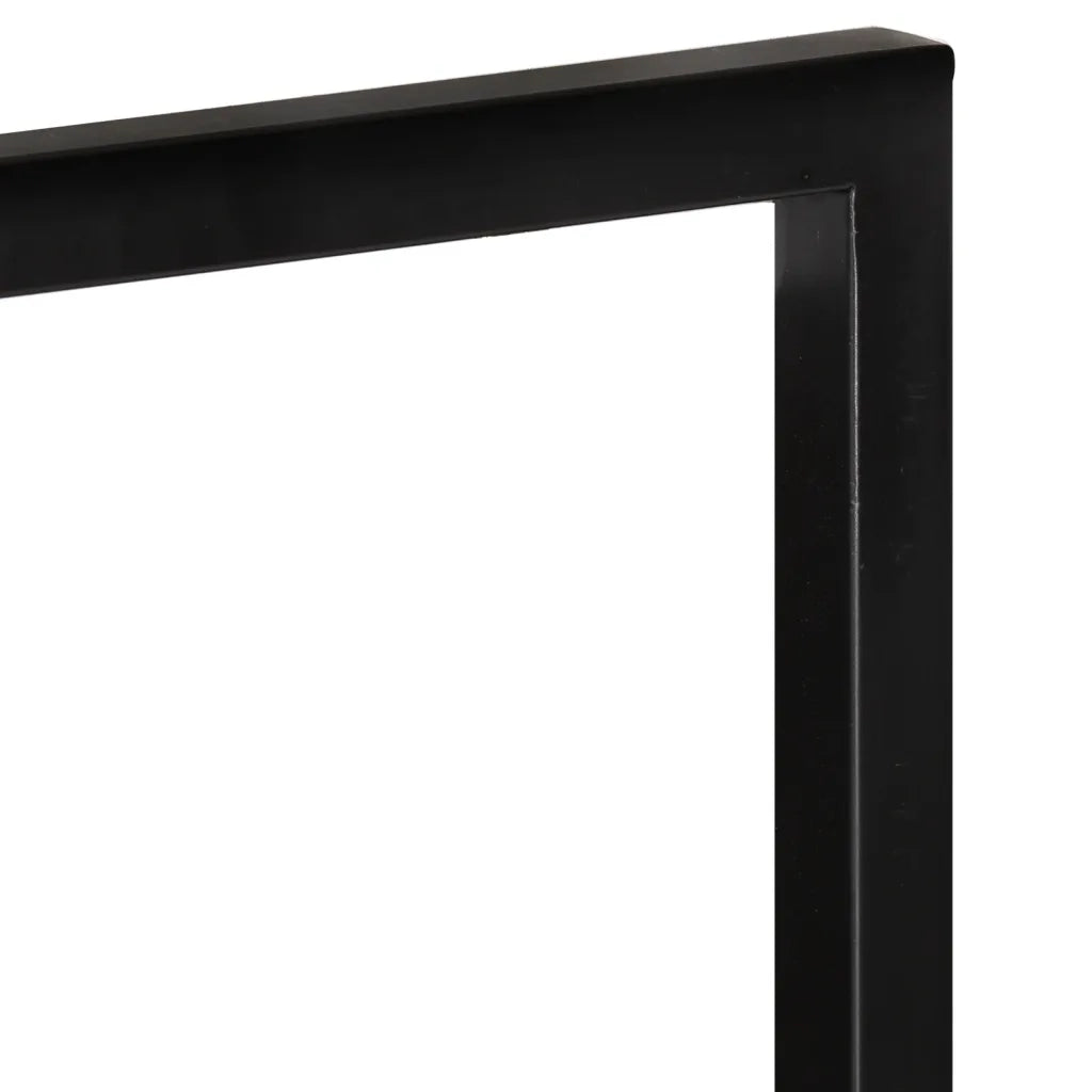 2 pz Mensole Parete | Mensola sospesa 25x25x75 cm Legno Massello Acacia e Acciaio