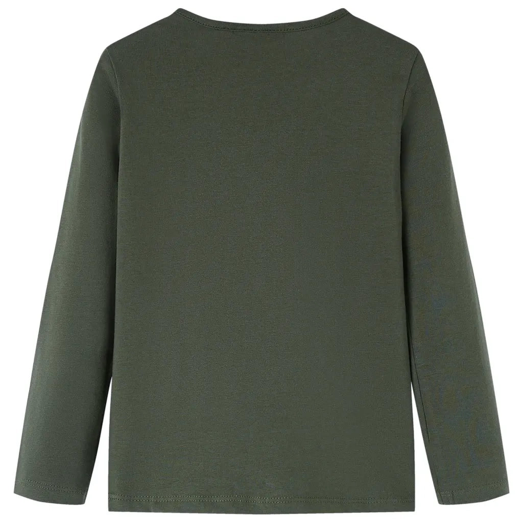 Maglietta da Bambina a Maniche Lunghe Khaki 92