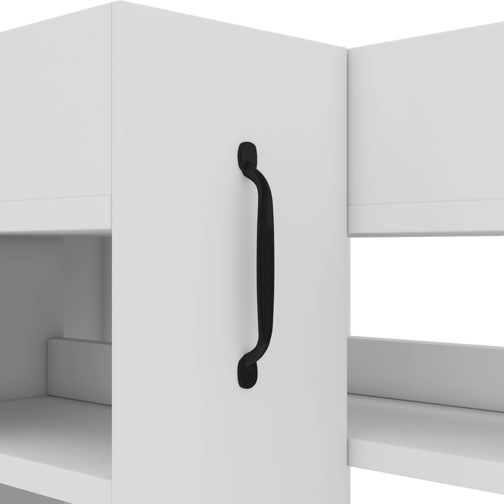 Mobile contenitore con ruote bianco 52 x 50 x 75 cm
