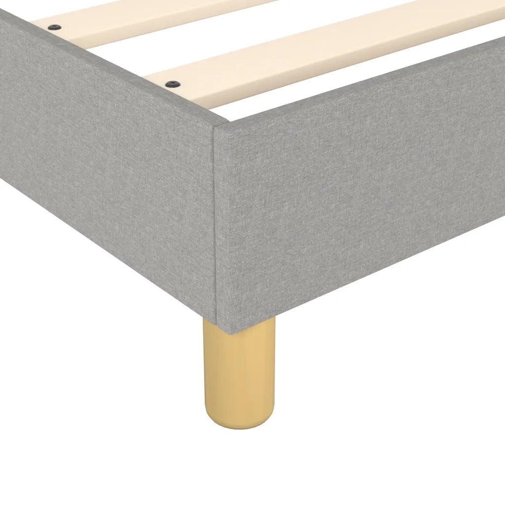 Struttura Letto a Rete a Molle Grigio Chiaro 90x200 cm Tessuto 3120929