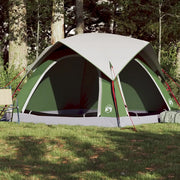 Tenda da Campeggio a Cabina per 4 Persone-Tenda per Escursionismo Verde Impermeabile 800396
