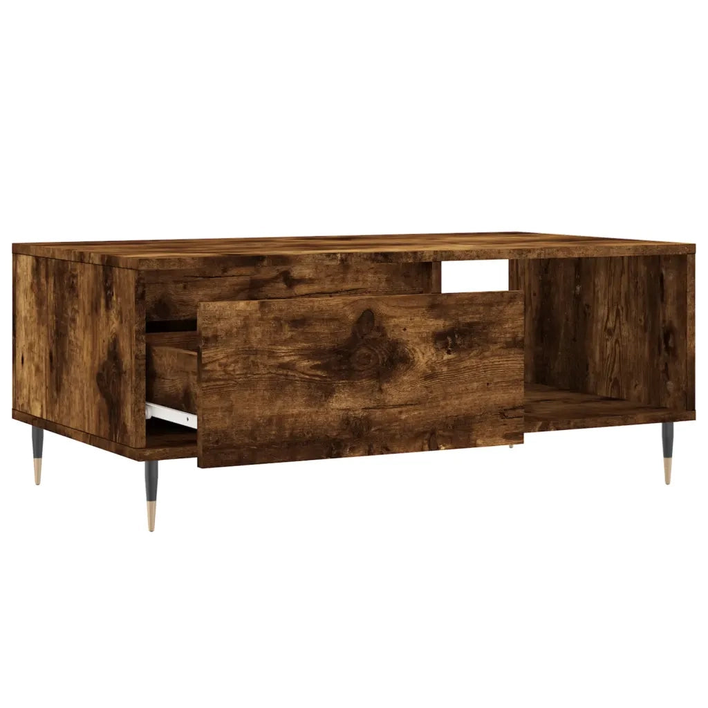 Tavolino da salotto | Tavolino da caff¨¨ | Tavolino da Soggiorno Rovere Fumo 90x50x36,5 cm Legno Multistrato