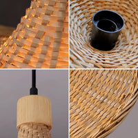 Lampada A Sospensione In Bambù APP1642-1CP 30cm