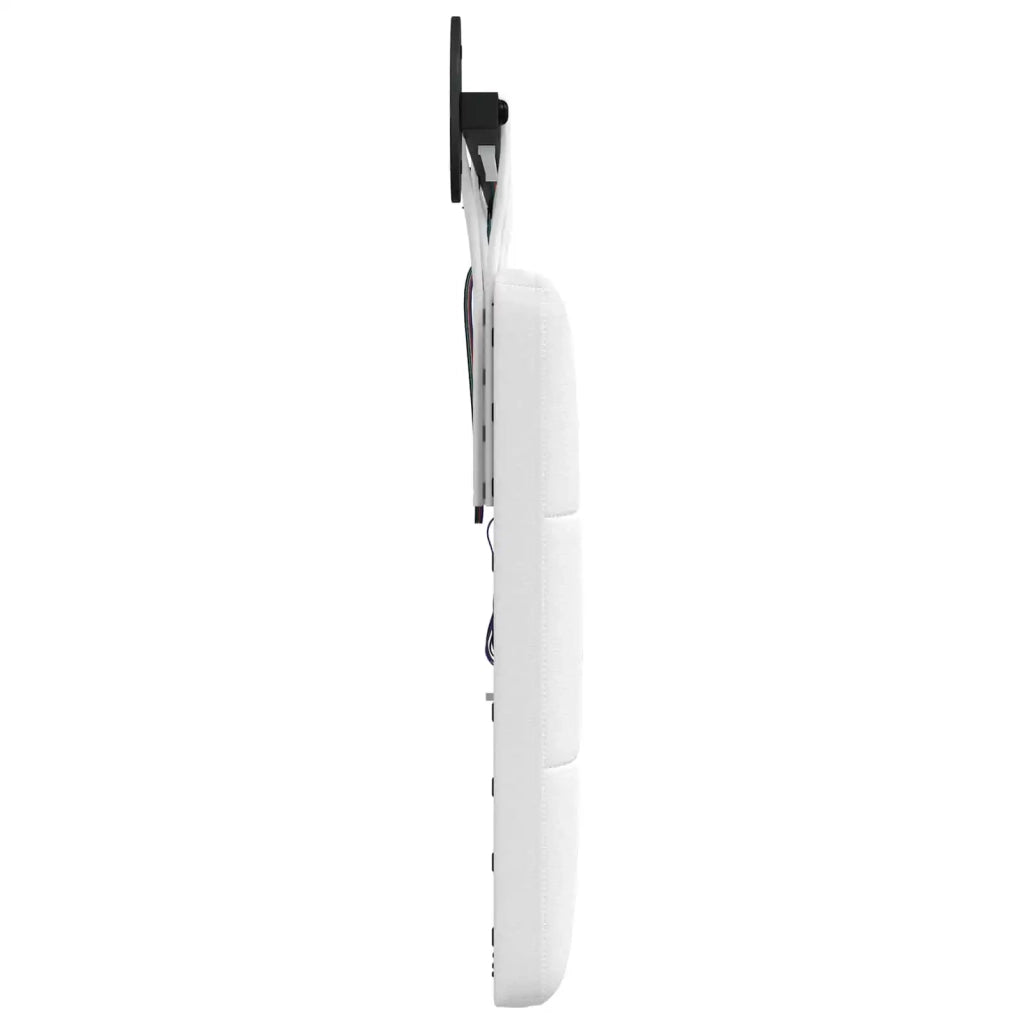 Testiera sospesa Con luce LED Bianco Tessuto