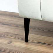 Piede in metallo per mobili e complementi d'arredo Ago17 nero opaco H 17cm.
