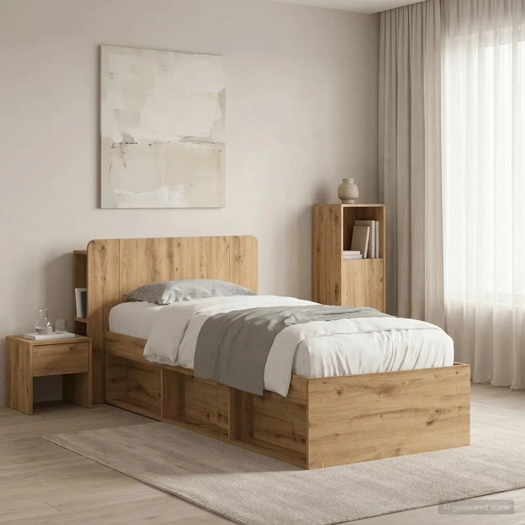Testata del letto Rovere Artigianale Legno ingegnerizzato